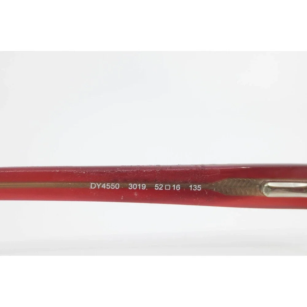 DKNY DY4550 3019 Red Rectangular Eyeglass Frames 52-16-135 Womens Eyewear